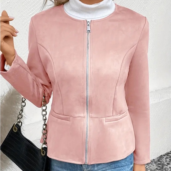 Charm di Sang Jackets & Blazers - Beautiful Faux suede Zip Up Jacket